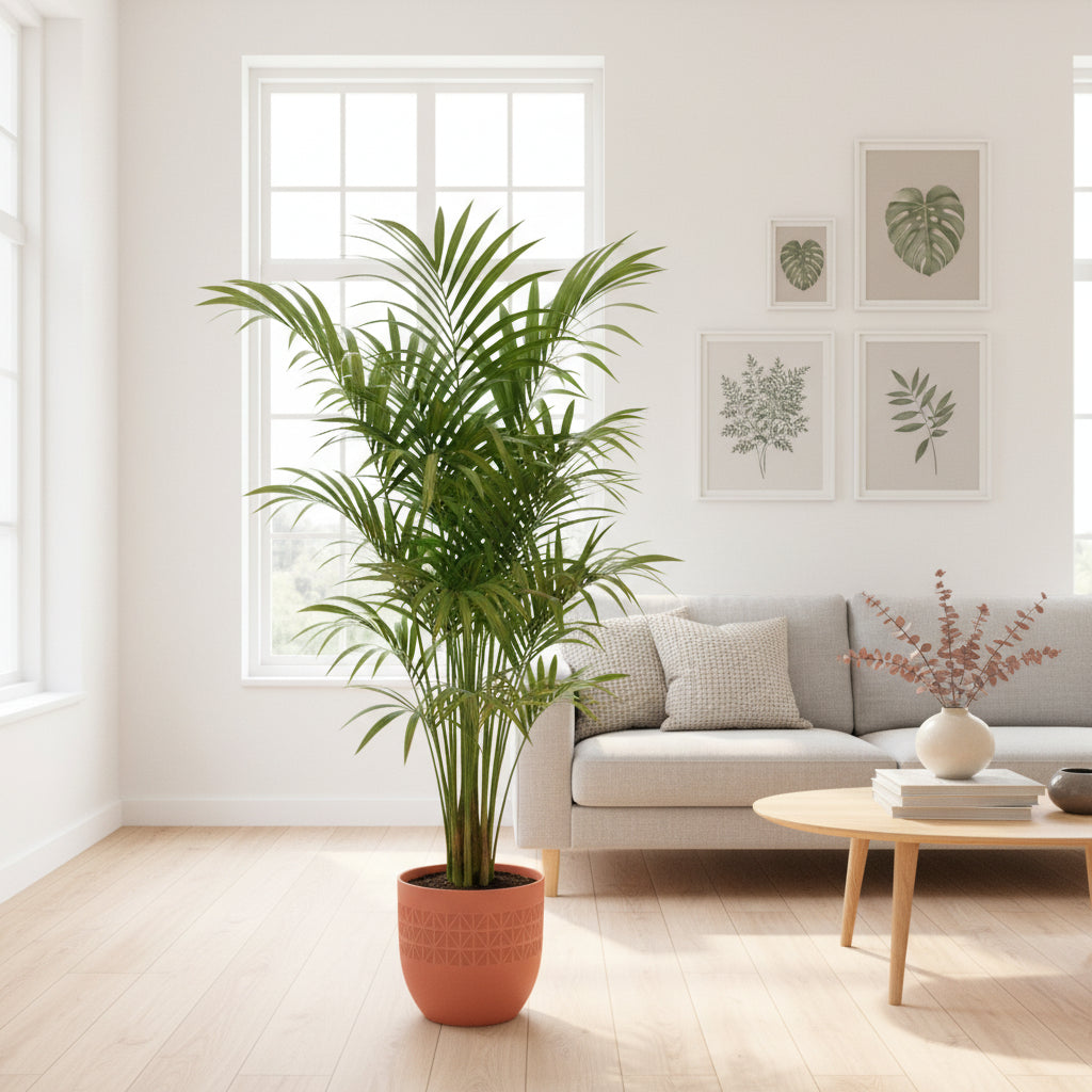 Combi deal - Kentia palm inclusief elho Vibes Fold Round - 180 cm
