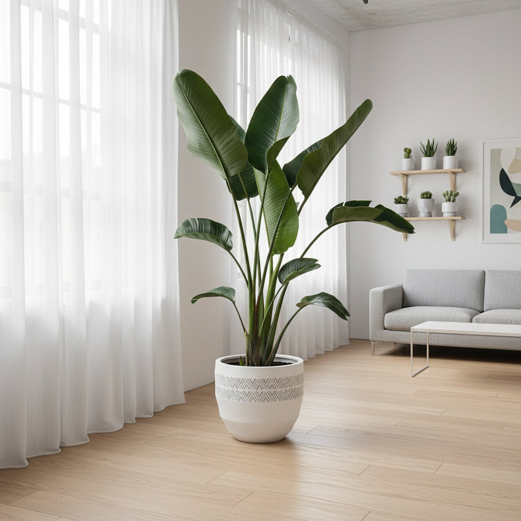 Strelitzia Nicolai - Ø27 - 200cm - Paradijsvogelplant
