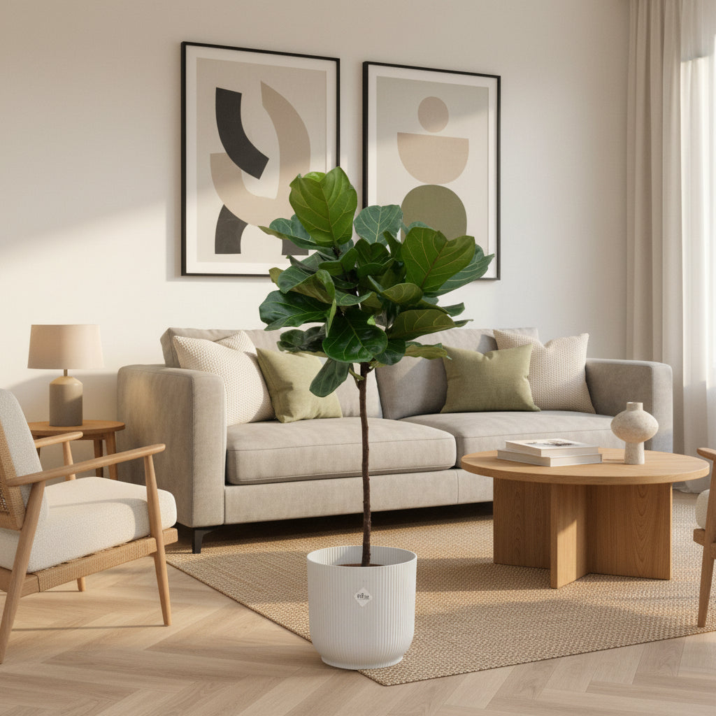 Ficus Lyrata stam - 130cm - Vioolbladplant - Kamerplant