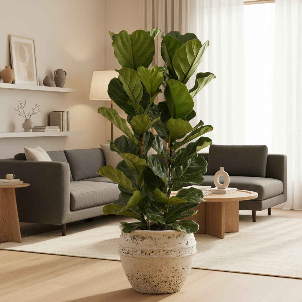 Ficus Lyrata struik - 160cm - Vioolbladplant - Kamerplant