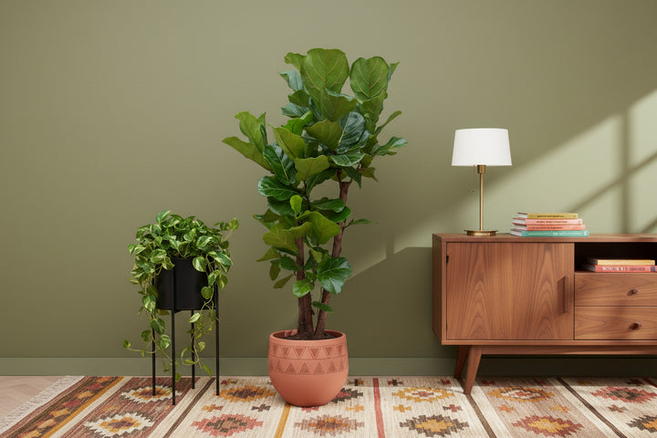 Ficus Lyrata vertakt - 180cm - Vioolbladplant - Kamerplant