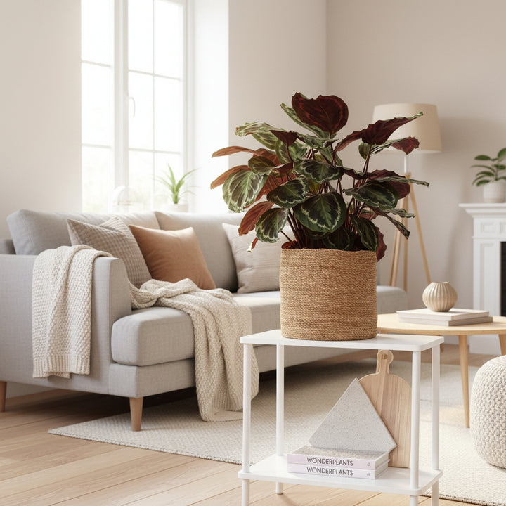 Calathea Medaillon - 80cm - Pauwenplant - Kamerplant Kopen