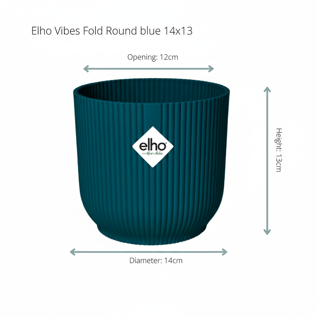 Boîte surprise - 6 plantes avec elho Vibes Fold Round Ø14