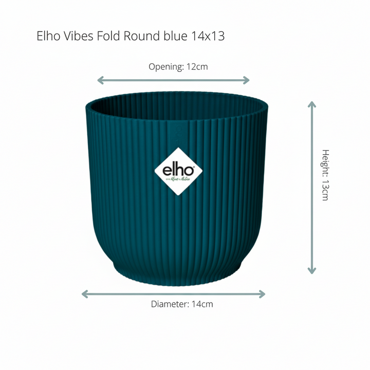 Boîte surprise - 6 plantes avec elho Vibes Fold Round Ø14