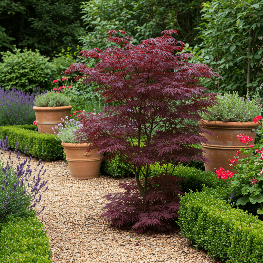 Japanse Esdoorn Bloodgood - Rood - 70cm - Acer Palmatum Buiten