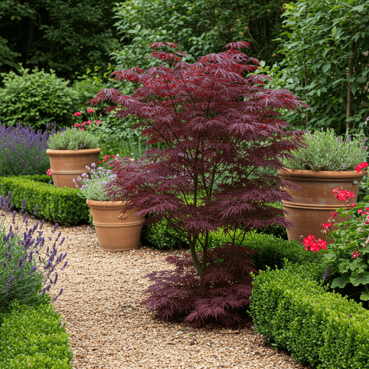 Japanse Esdoorn Bloodgood - Rood - 70cm - Acer Palmatum Buiten