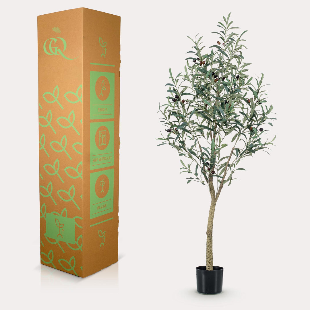 Kunstplant - Olea europaea - Olijfboom - 140 cm