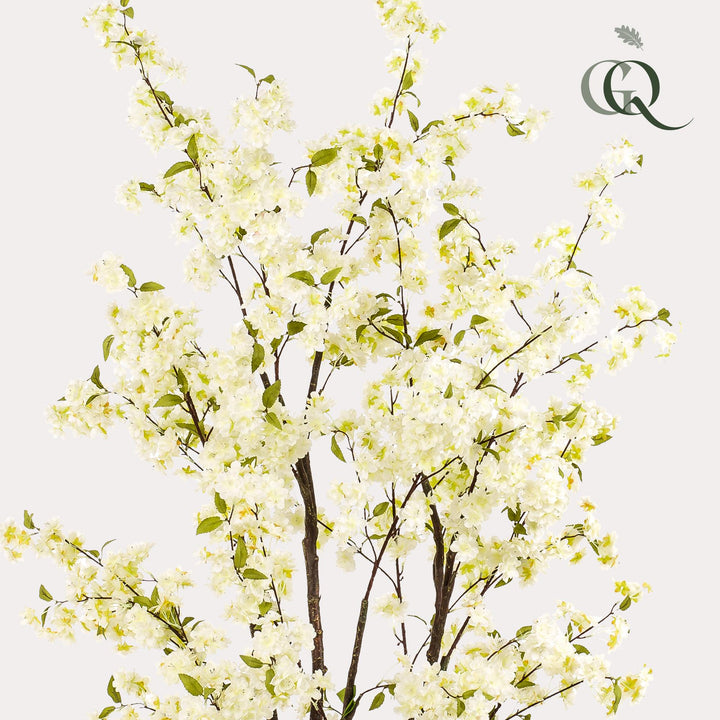 Kunstplant - Prunus - Kersenbloesem - Wit - 210cm | Koop