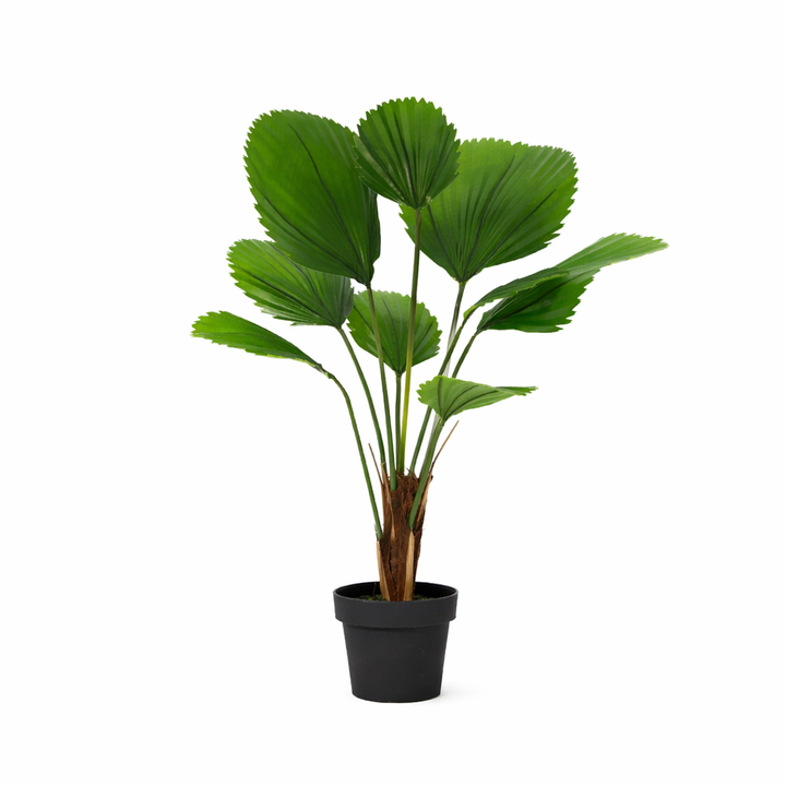 Licuala Grandis - 104cm - Kunstplant - Nep Plant Interieur