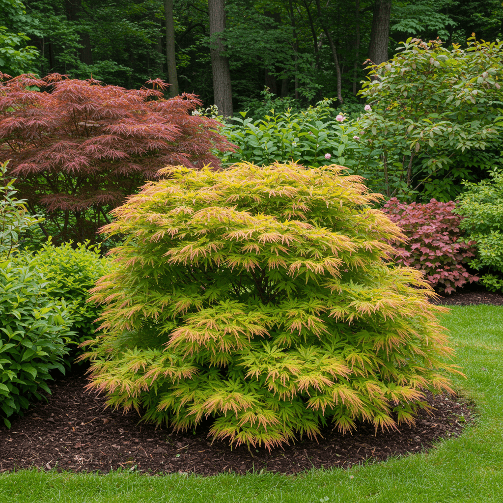 Japanse Esdoorn Methamorphosa - Groen - 70cm - Acer Palmatum Buiten