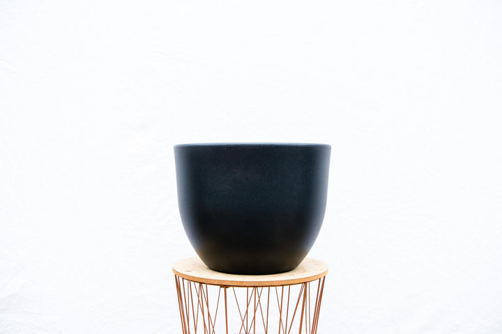 Pot Eggy Antraciet - D100 x H77 - Bloempot Kamerplant