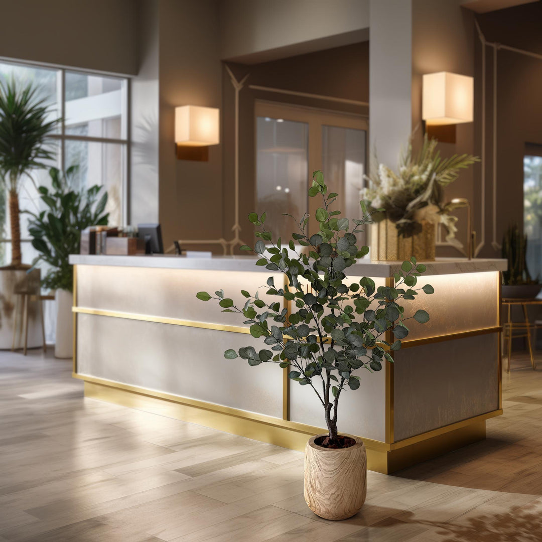 Kunstplant - Eucalyptus - Blauwe Gomboom - 140 cm | Premium