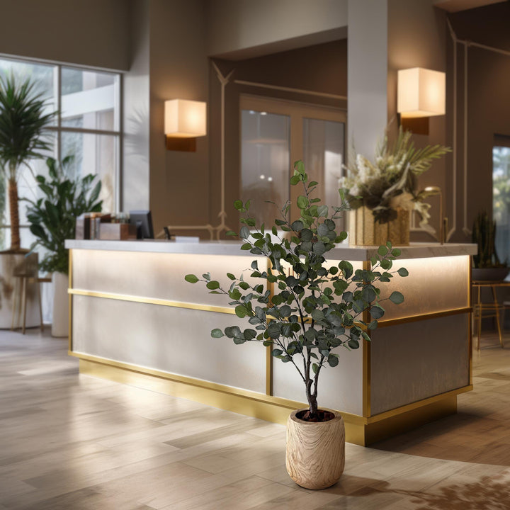 Kunstplant - Eucalyptus - Blauwe Gomboom - 140 cm | Premium